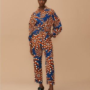 FARM RIO NWT- Blue Bananda Jumpsuit